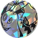 Umbreon and Darkrai Collectible Coin - Silver Cracked Ice Holofoil (Generation 7)