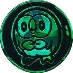 Rowlet Collectible Coin - Green Cracked Ice Holofoil (Generation 7)