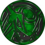 Rayquaza Collectible Coin - Green Cracked Ice Holofoil (Generation 7)