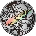 Grookey, Scorbunny, and Sobble Collectible Coin - Gold Mirror Holofoil (Generation 8) Large-sized