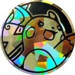 Raichu Collectible Coin - Gold Cracked Ice Holofoil (Generation 8)