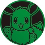 Eevee Collectible Coin - Green Non Holofoil (Generation 8)