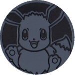 Eevee Collectible Coin - Dark Gray Non Holofoil (Generation 8)