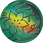 Shaymin Collectible Coin - Emerald Green Rainbow Holofoil (Generation 8)