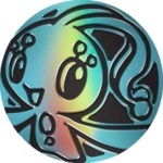 Manaphy Collectible Coin - Teal Rainbow Holofoil (Generation 8)