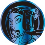 Nessa Collectible Coin - Blue Cracked Ice Holofoil (Generation 8)