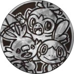 Grookey, Scorbunny, and Sobble Collectible Coin - Silver Cracked Ice Holofoil (Generation 8)