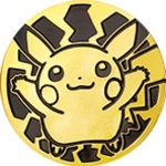 Pikachu Collectible Coin - Gold Rainbow Holofoil (Generation 8)