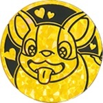 Yamper Collectible Coin - Yellow Cracked Ice Holofoil (Generation 8)