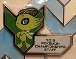 Pokemon Championships Staff Celebi Pin