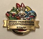 Pokemon Championships Staff Grookey, Scorbunny, and Sobble Pin