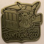 Pikachu Silver Pin San Francisco