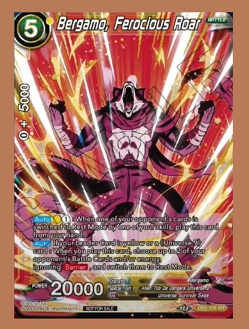 Bergamo, Ferocious Roar - DB2-108 - SR (Revival Pack)