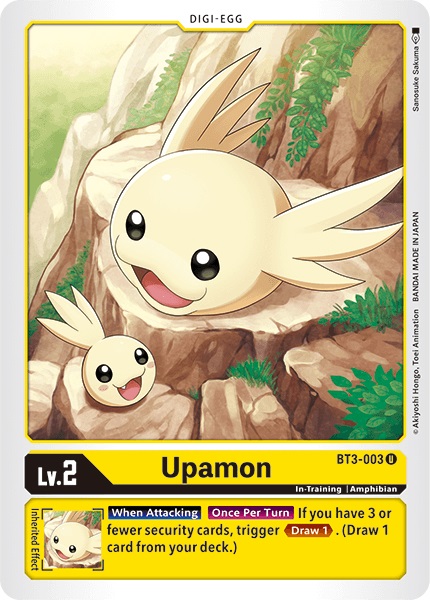 Upamon - BT3-003 - U // Digimon Version Speciale Ver 1.5 // Digimon Special Release Ver 1.5