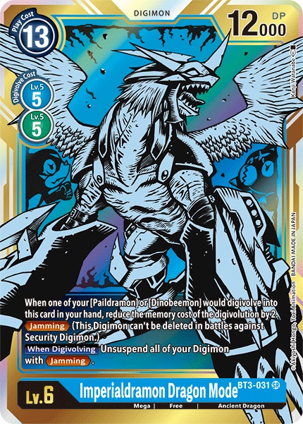 Imperialdramon Dragon Mode - BT3-031 - SR - Alternative Art
