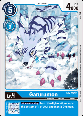 Garurumon - ST2-06 - U - Alternative Art