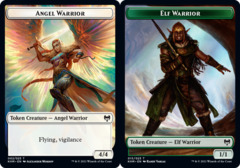 Elf Warrior // Angel Warrior Double-sided Token - Foil