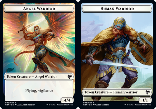 Angel Warrior Token // Human Warrior Token - Foil