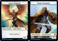 Human Warrior // Angel Warrior Double-sided Token - Foil