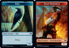 Dwarf Berserker // Bird Double-sided Token - Foil