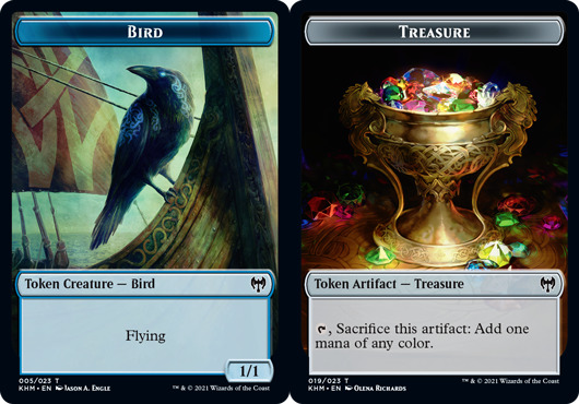 Bird Token // Treasure Token - Foil