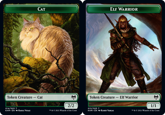 Cat Token // Elf Warrior Token - Foil