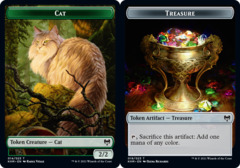 Cat (014) // Treasure (019) Double-Sided Token - Foil