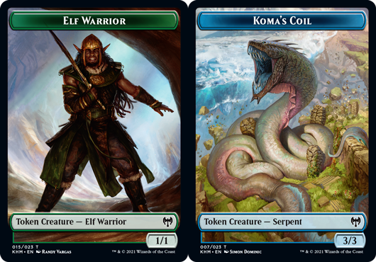 Token - Elf Warrior // Komas Coil - Foil