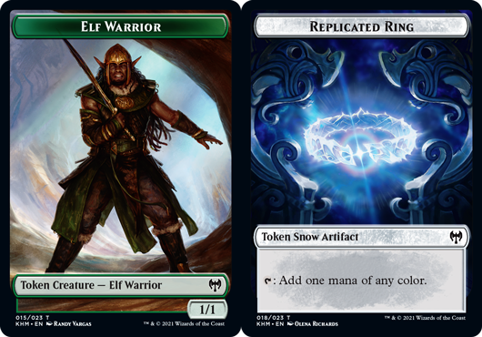 Token - Elf Warrior // Replicated Ring - Foil