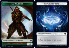 Elf Warrior // Replicated Ring Double-sided Token - Foil