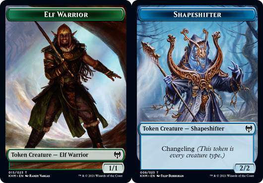 Elf Warrior Token // Shapeshifter Token - Foil