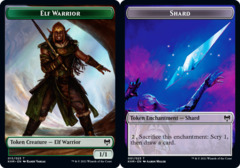 Elf Warrior // Shard Double-sided Token - Foil