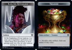 Emblem - Kaya the Inexorable // Treasure Token - Foil