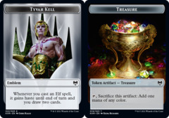 Tyvar Kell Emblem (022) // Treasure (019) Double-Sided Token - Foil