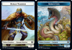 Human Warrior Token // Koma's Coil Token - Foil