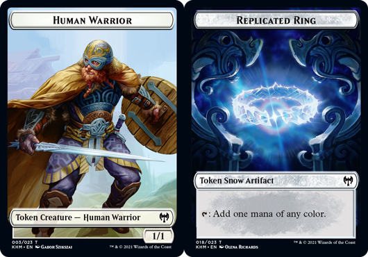 Human Warrior Token // Replicated Ring Token - Foil