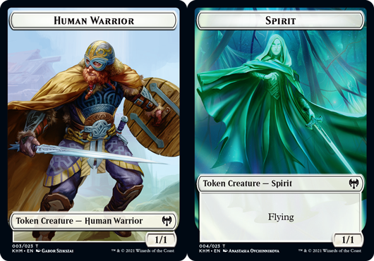 Token - Human Warrior // Spirit - Foil