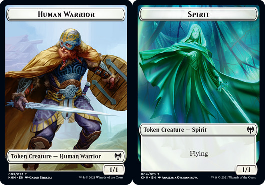 Human Warrior Token // Spirit Token - Foil