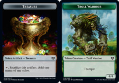 Treasure Token // Troll Warrior Token - Foil