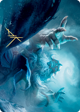 Cyclone Summoner Art Card - Gold-Stamped Signature