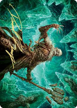 Draugr Necromancer Art Card - Gold-Stamped Signature