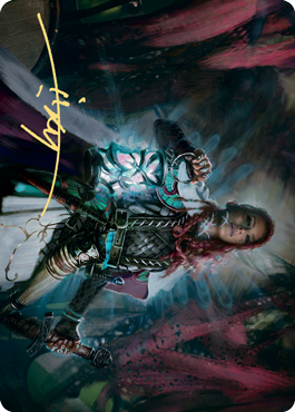 Tergrid, God of Fright Art Card - Gold-Stamped Signature