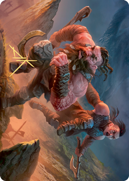 Dwarven Reinforcements Art Card - Gold-Stamped Signature