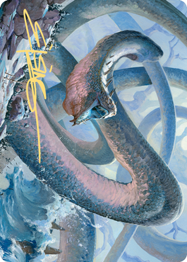 Koma, Cosmos Serpent 1 Art Card - Gold-Stamped Signature