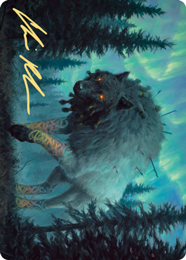 Sarulf, Realm Eater Art Card - Gold-Stamped Signature