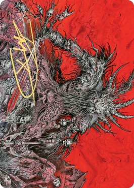 Varragoth, Bloodsky Sire Art Card - Gold-Stamped Signature