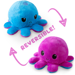 Reversible Octopus Plushie - Blue and Purple