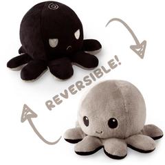 Reversible Octopus Plushie - Black and Gray