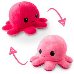 Reversible Octopus Plushie - Double Pink