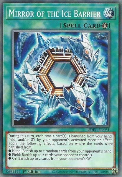 yugioh deck ice barrier Mirror of the Ice Barrier - SDFC-EN031 - Common - 1st Edition - Yu-Gi-Oh!  Singles » Structure Decks » Structure Deck: Freezing Chains